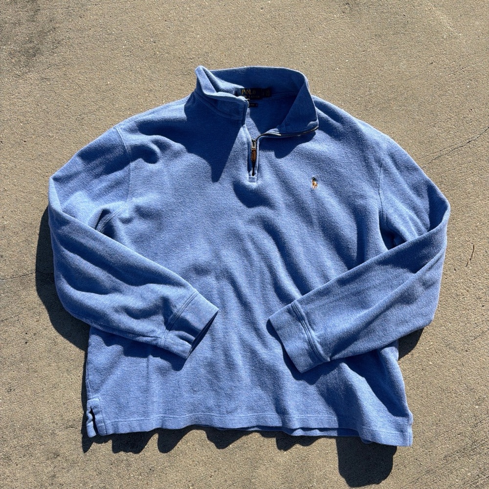 Polo Ralph Lauren Blue Quarter-Zip Pullover